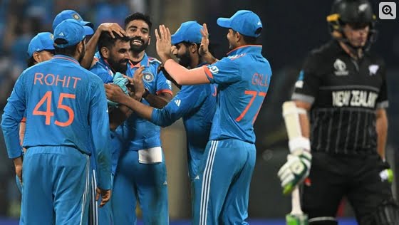 India reached the final of the World Cup after defeating New Zealand